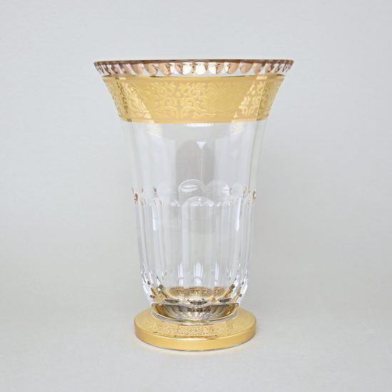 Crystal Vase Romantic - Tulip, h: 255 mm, Gold, Ales Zverina - AZ Design