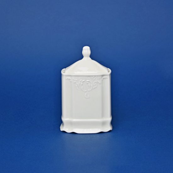 Spice box 150 ml, 12,4 cm, Thun 1794, karlovarský porcelán, BERNADOTTE ivory
