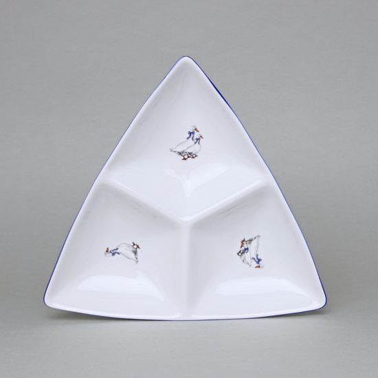 Miska Trina třídílná malá č. 3 20,5 x 20,5 x 20,5 cm, husy, Český porcelán a.s.