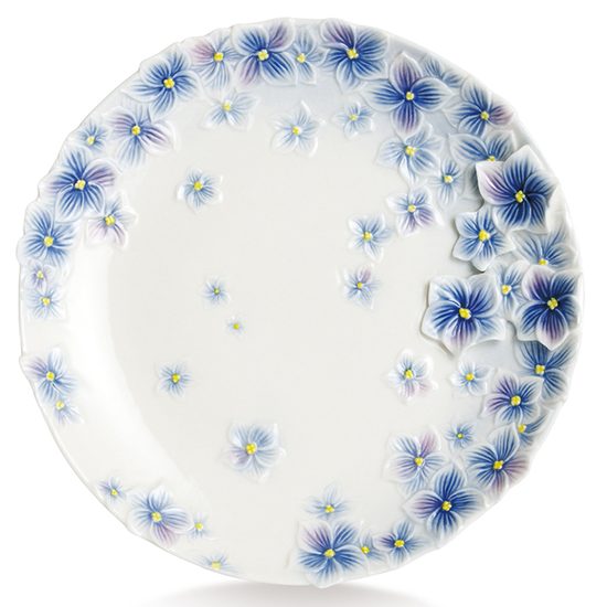 Talíř dezertní 19.1 x 19.1 x 2.9 cm, Modrý buket, Porcelán FRANZ