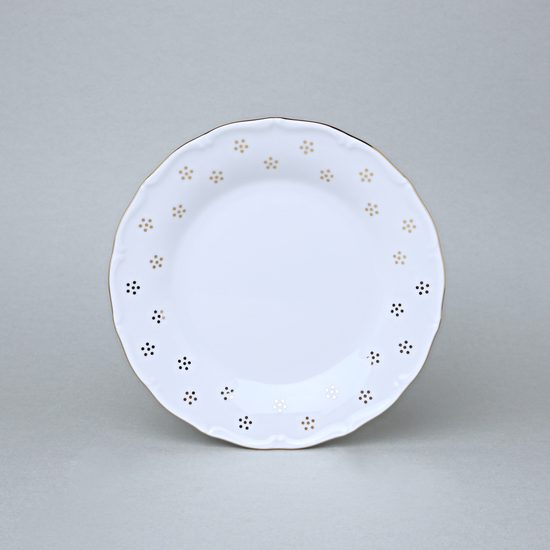 Talíř dezertní 19 cm, Verona zlatá Valbella, G. Benedikt