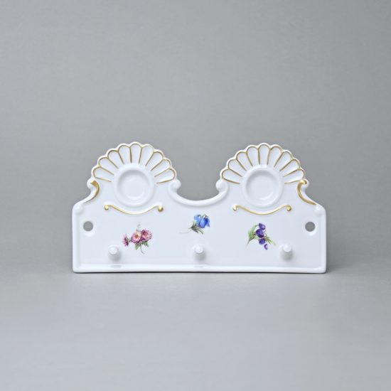 Věšák kuchyňský s dírkami 18 x 9 cm, Rakouská házenka, Český porcelán a.s.