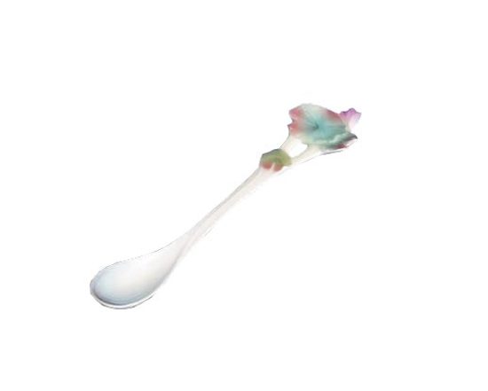 Amphibia frog design sculptured porcelain spoon 15 cm, FRANZ Porcelain