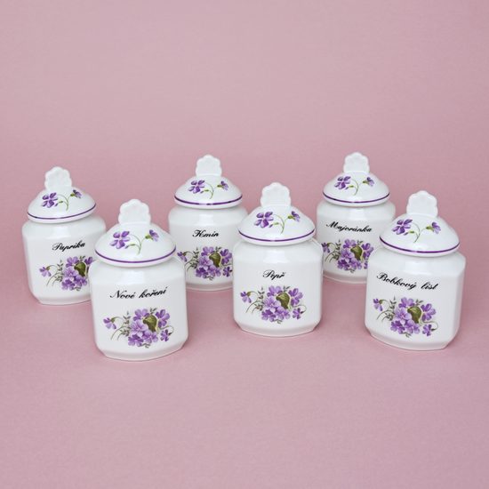 Spice doses 0,20 l - set of 6 pcs., Violet, Cesky porcelan a.s.