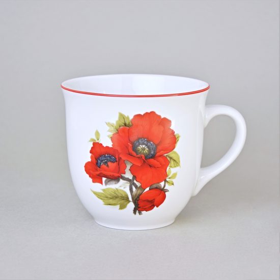 Hrnek Mirek 400 ml, vlčí máky, Český porcelán a.s.