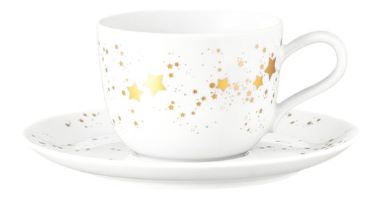 Liberty Christmas stars: Coffee cup 0,26 l + saucer 165 mm, Seltmann porcelain