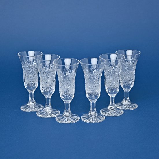 Liqueur Tumbler set 6 pcs., 35 ml, decor 500PK, Bohemia Crystal, GLASSPO