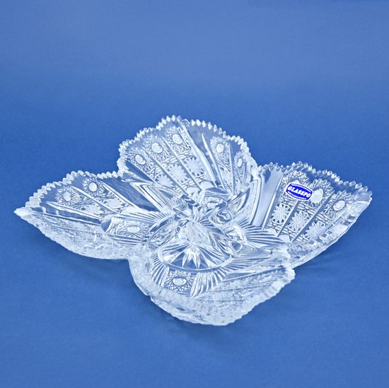 Křišťálový kabaret čtyřdílný broušený - květ, 255 mm, Glasspo