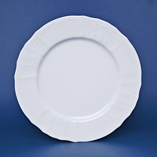 Plate dining 25 cm, Thun 1794 Carlsbad porcelain, BERNADOTTE white