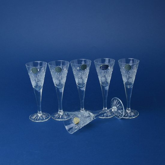 Sada 6 likérek na nožce, brus 500pk, Bohemia Crystal