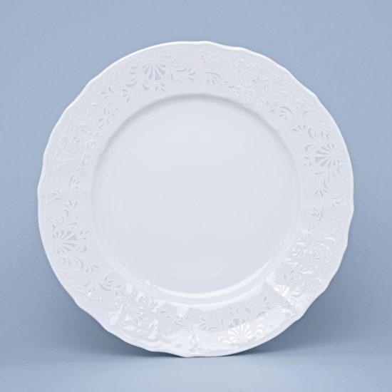 Frost no line: Plate dining 25 cm, Thun 1794 Carlsbad porcelain, BERNADOTTE