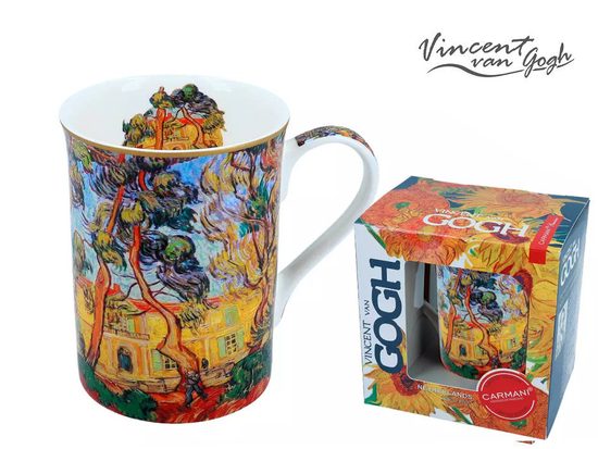 Hrnek 360 ml, V. van Gogh, Zahrada, kostní porcelán Carmani