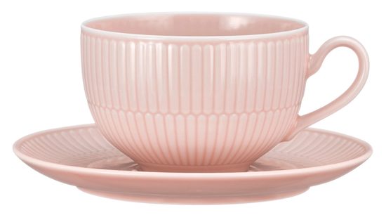 Cup 350 ml + saucer 16 cm breakfast, Amina Rose, Seltmann porcelain