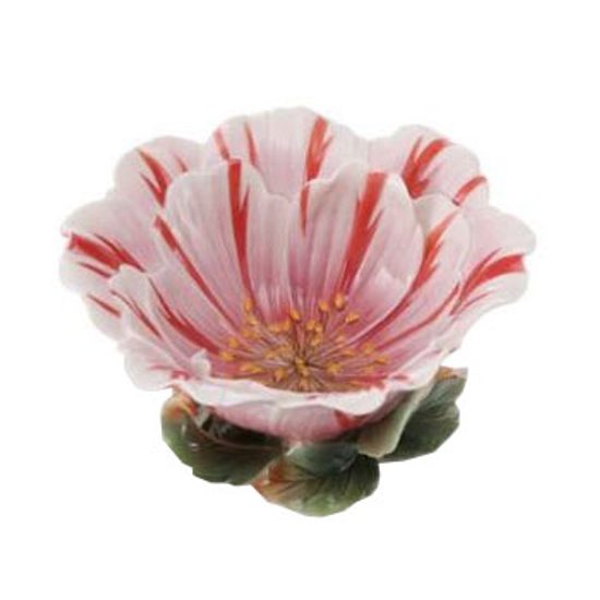 Camellia design sculptured porcelain bowl 12 cm, FRANZ Porcelain