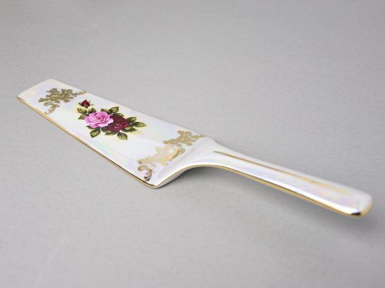 Cake porcelain shovel, Cecily roses, Carlsbad