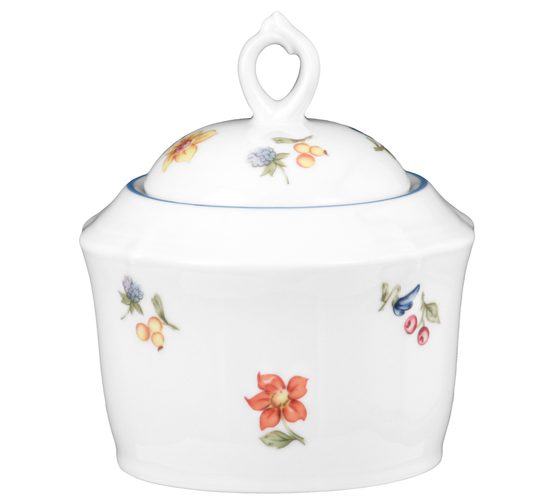 Sugar bowl 0,22 l, Sonate 34032 flowers, Seltmann porcelain