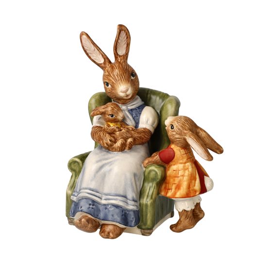 Rabbit figurine 10.5 / 9.5 / 14cm, stoneware, Goebel