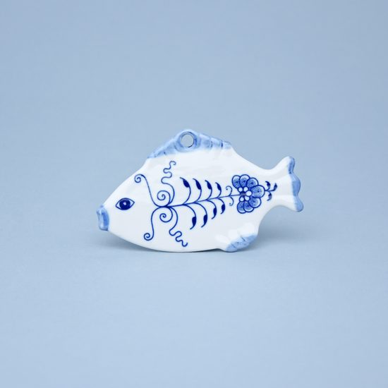 Christmas decoration - Fish 11 cm, Original Blue Onion Pattern