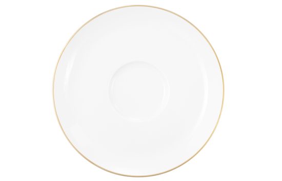 Liberty gold line: Saucer 16,5 cm, Seltmann porcelain