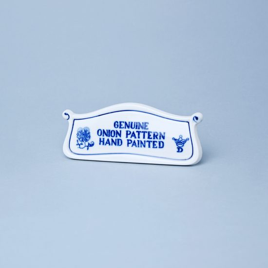 Reklamní štítek s nápisem 14 cm, Cibulák, originální z Dubí