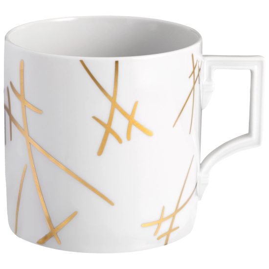 Hrnek Berlin velký 500 ml - zlaté míšeňské meče, Míšeňský porcelán