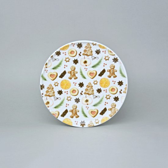 Plate dessert 20 cm Optimo, Gingerbread and orange, G. Benedikt 1882