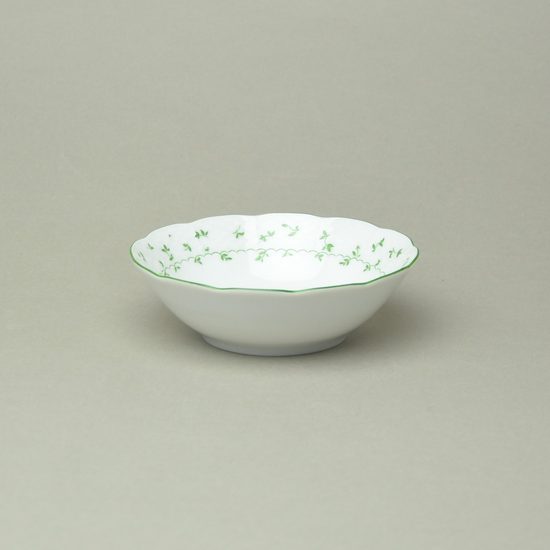 NATÁLIE zelené kvítky: Miska 13 cm, Thun 1794, karlovarský porcelán