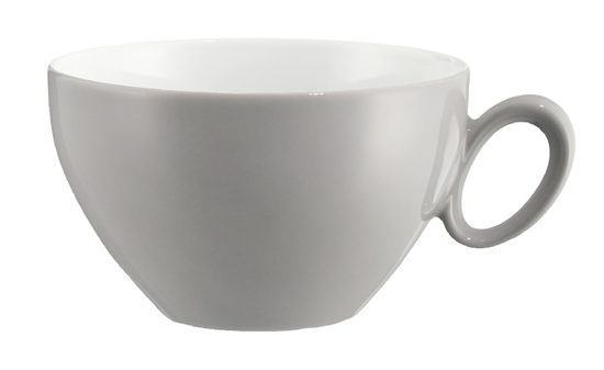 Breakfast cup and saucer, Trio 23613 Stone Grey, Seltmann Porcelain