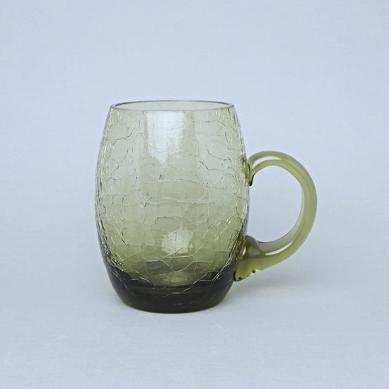 Beer mug - Krakle (Green), 500 ml, Floriánova huť