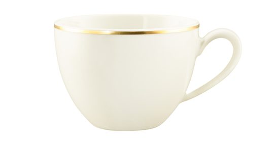 Coffee cup 270 ml, Savona fine diamond with gold line, Seltmann porcelain