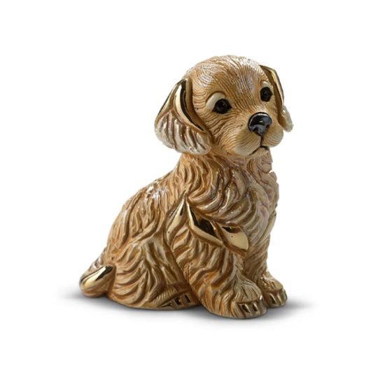 De Rosa - Štěně zlatého retrívra, keramická figurka, De Rosa Montevideo