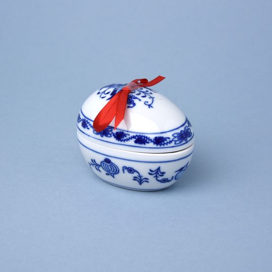 Dose Eastern Egg 9,5 x 6,7 cm, Original Blue Onion Pattern