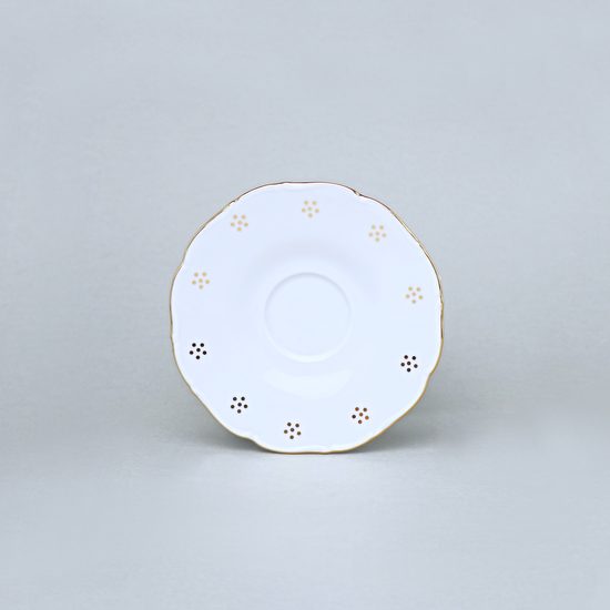 Podšálek 12 cm na espresso, Verona zlatá Valbella, G. Benedikt