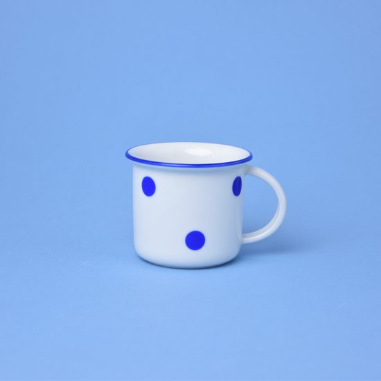 Mug Tina mini 100 ml, blue dots, Český porcelán a.s.