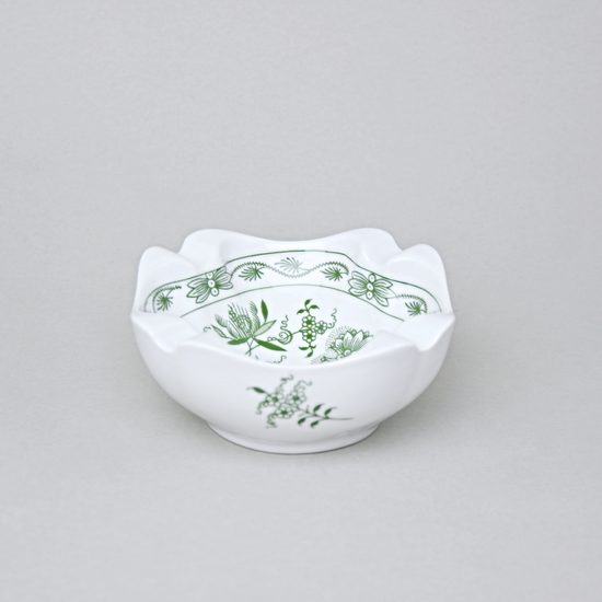 Ashtray 12,5 cm, Green Onion Pattern, Cesky porcelan a.s.