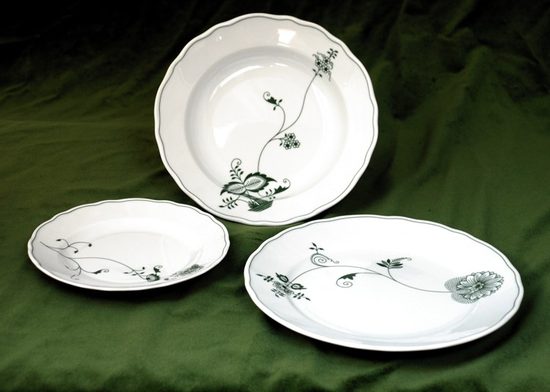 Talířová sada pro 6 osob, ECO zelený cibulák, Český porcelán a.s.