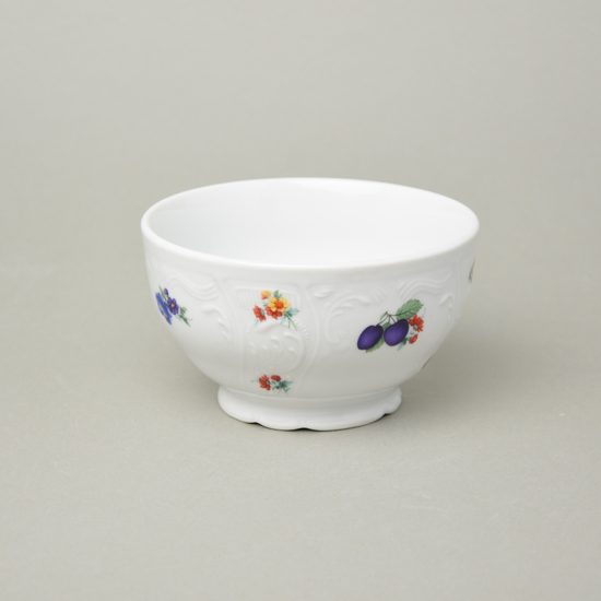 Rice bowl 13 cm, Thun 1794 Carlsbad porcelain, BERNADOTTE plums and flowers