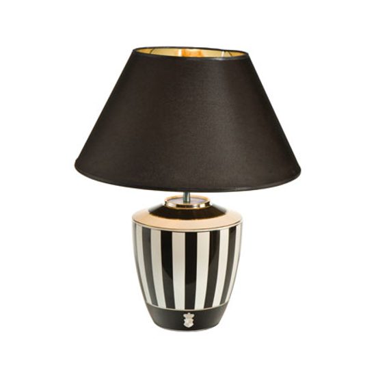 Lamp 46 cm Stripes, porcelain, Château, Goebel Artis Orbis