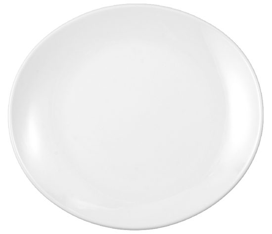 Plate oval flat 25 cm, Modern Life UNI white, Seltmann Porcelain