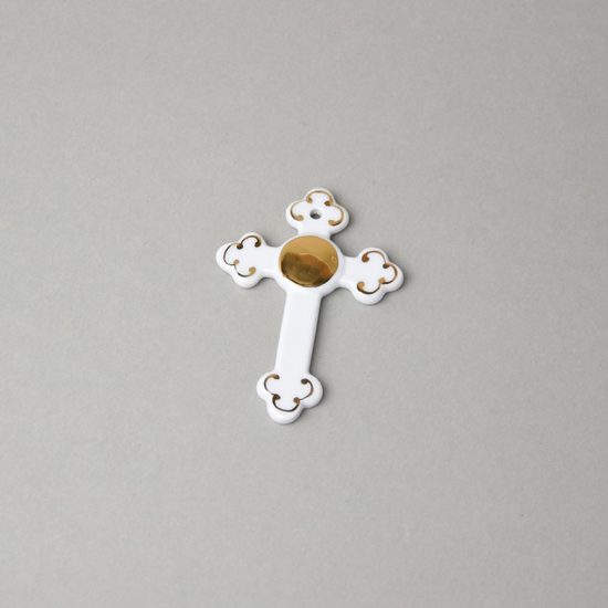 Small golden cross 8,5 x 6 cm, Haas a Czjzek