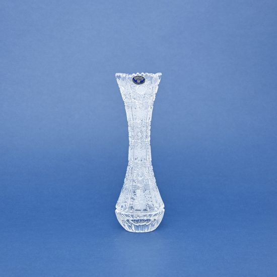 Crystal Hand Cut Vase, 230 mm, Crystal BOHEMIA