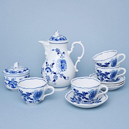 Coffee set for 4 pers., Original Blue Onion Pattern