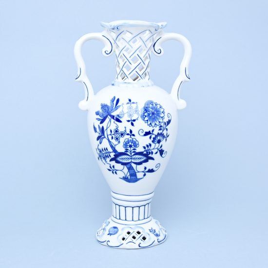 Vase perforated 29 cm, Original Blue Onion Pattern, QII