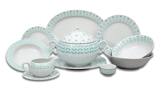 Dining set for 6 pers., Thun 1794 Carlsbad porcelain, Opal 80519