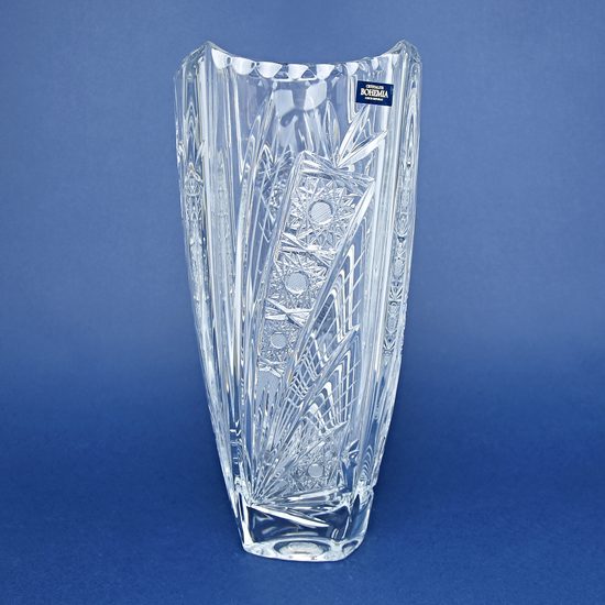 Crystal Hand Cut Vase Coloseum - Comet, 305 mm, Crystal BOHEMIA