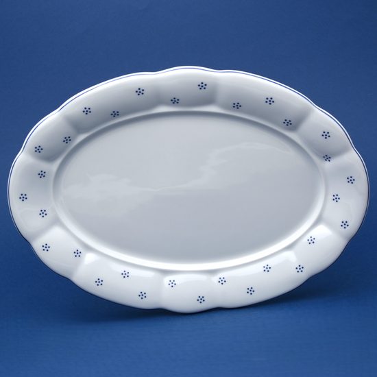 Oval dish flat 36 cm, Benedikt Valbella, G. Benedikt 1882