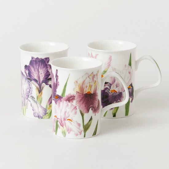 Iris: Hrnek Lancaster 320 ml, anglický kostní porcelán Roy Kirkham