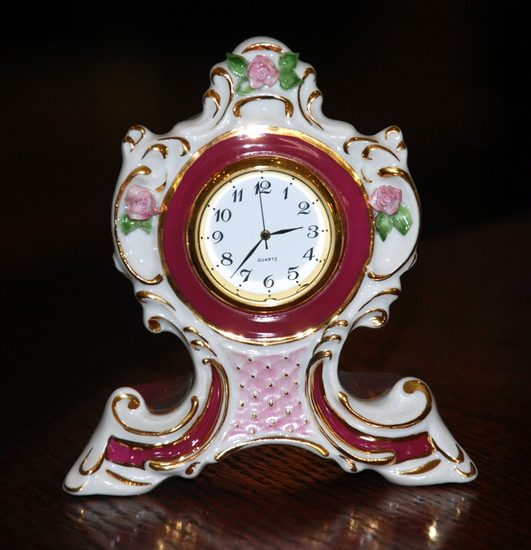 Clock Josefina small 10 cm, Purpur, Clocks