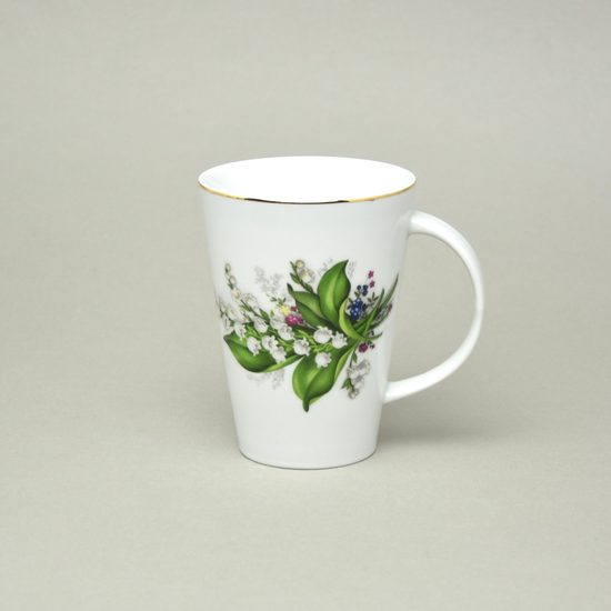 Mug Monza 0,35 l, Lily of the valley + gold, Český porcelán a.s.