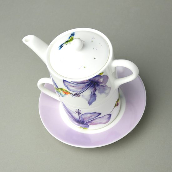 Hummingbird: Tea for one set, english fine bone china, Roy Kirkham ...